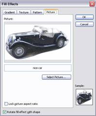Fill effects picture tab